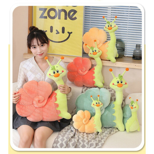 Almohada de peluche con forma de caracol – Multicolor, Mini/Grande/Extragrande 2