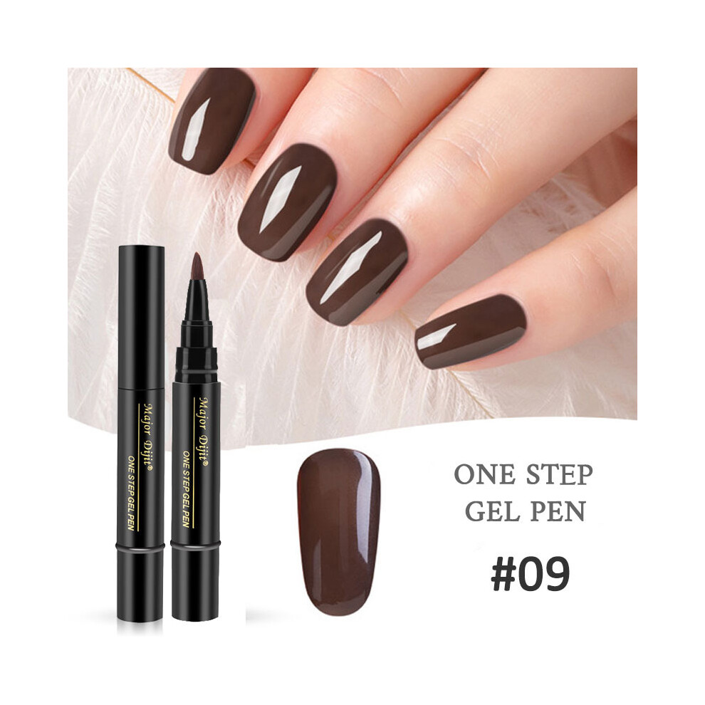 (BEDR123-9) New product manicure one-step nail polish gel pen style nail polish gel