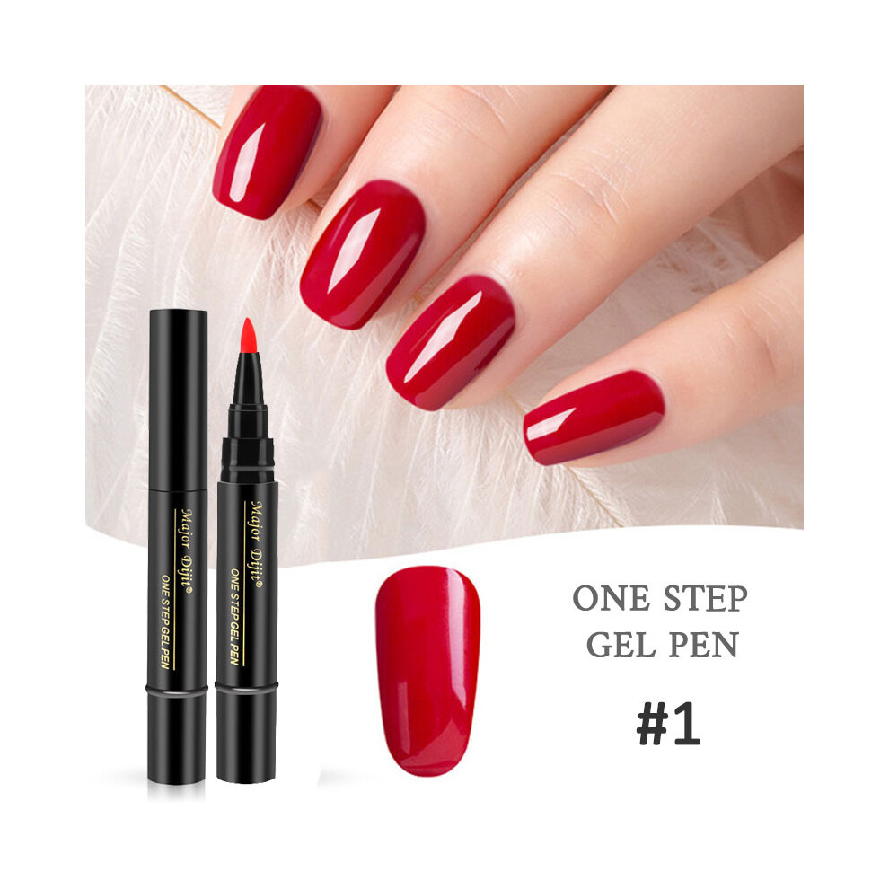 (BEDR123-1) New product manicure one-step nail polish gel pen style nail polish gel
