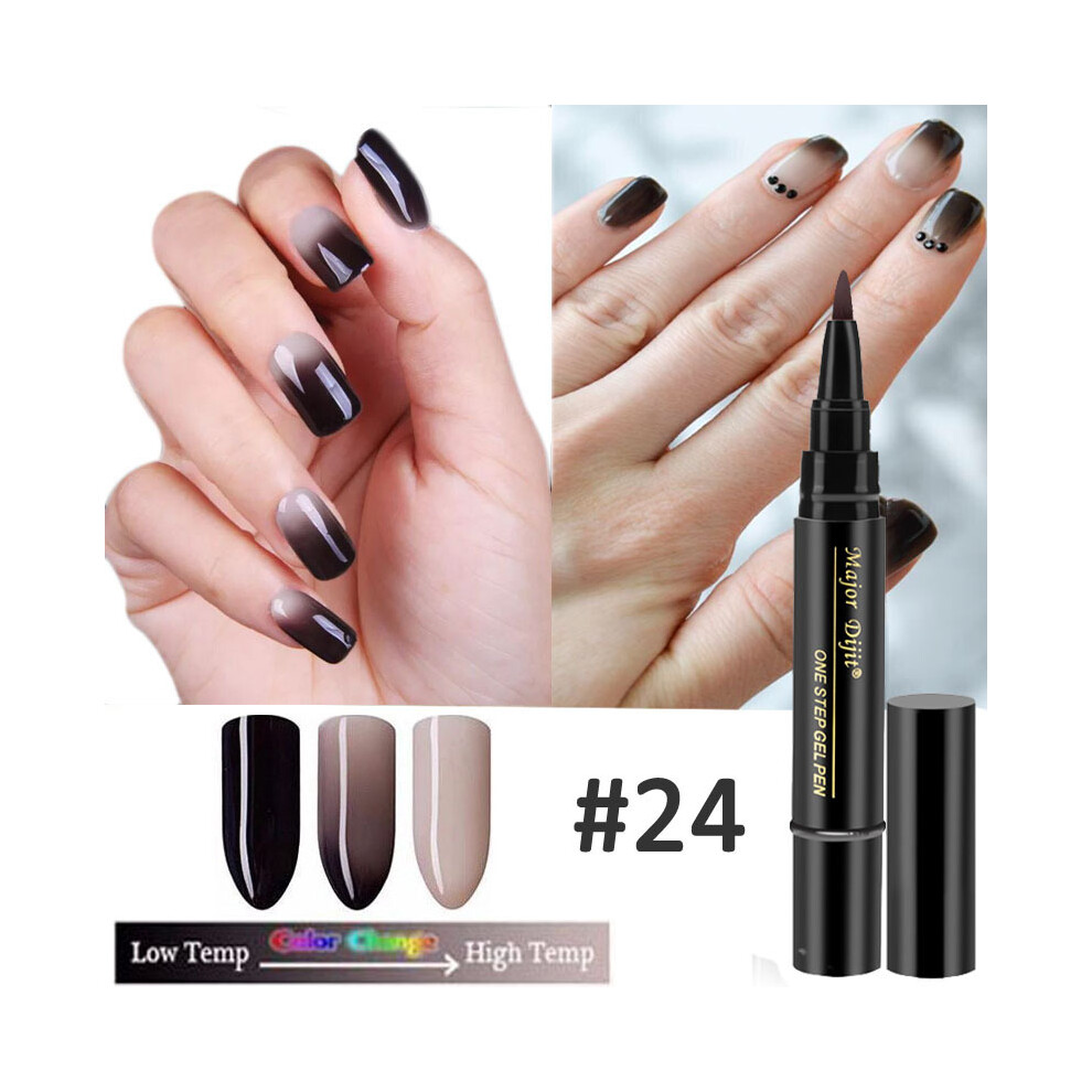 (BEDR123-24) New product manicure one-step nail polish gel pen style nail polish gel
