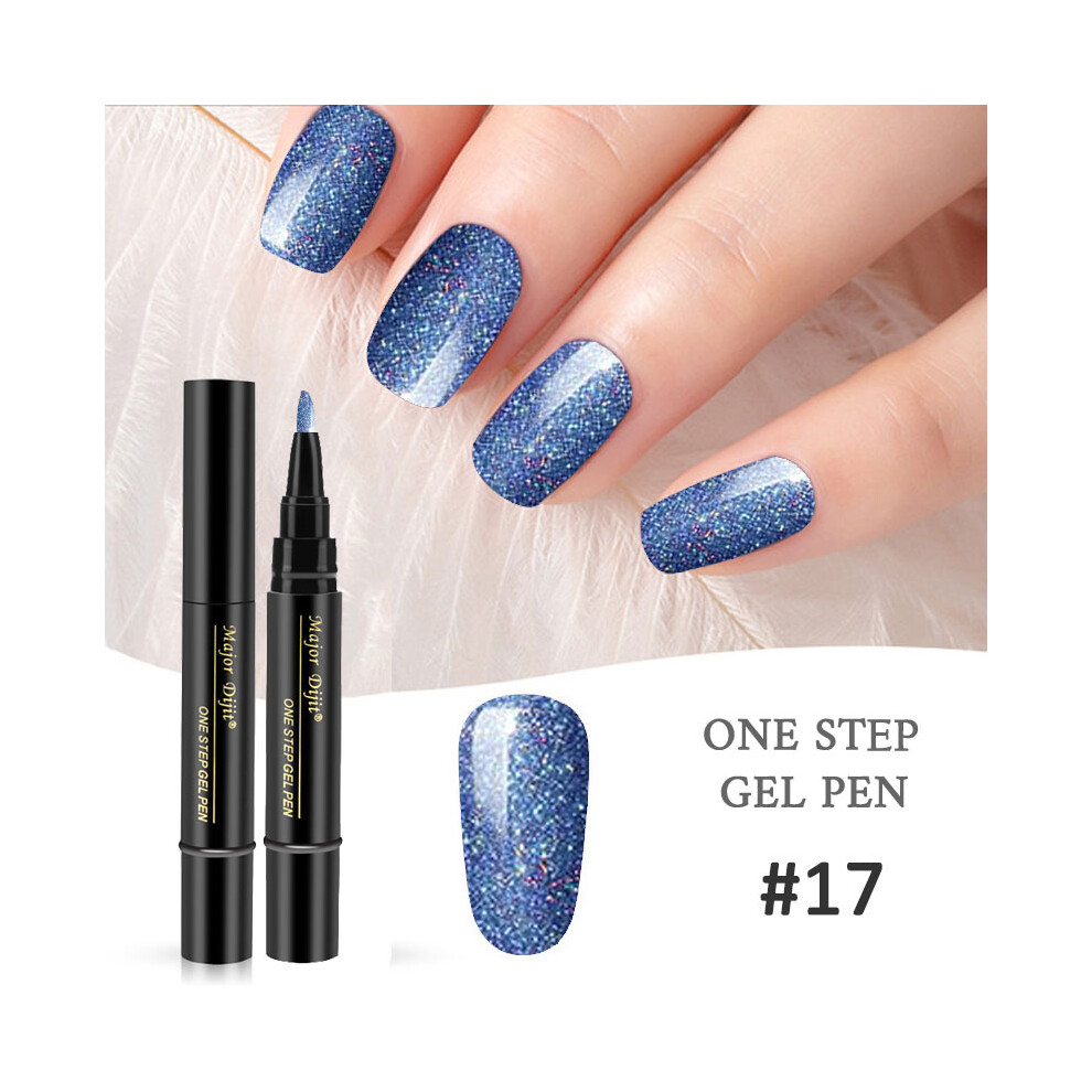 (BEDR123-17) New product manicure one-step nail polish gel pen style nail polish gel