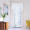 Cortinas transparentes e sólidas de 51x24 polegadas 6