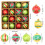 Kerstballen van gegalvaniseerd plastic, set van 12 stuks 6