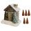 Θυμιατήριο Resin Winter Cottage με 5 ξυλάκια 4