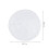 Witte pluche kerstboomrok 78x78 cm 3