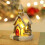 Verlicht kerstdorpje ornament van hars, 11x8x6,7 cm 2