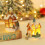 Verlicht kerstdorpje ornament van hars, 11x8x6,7 cm 5