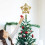 Étoile de Noël dorée à 5 branches avec lumières 4