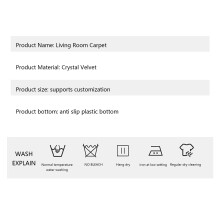 Geometric Living Room Carpet Bedroom Floor Mat