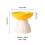 Mushroom Ceramic Elevated Cat Bowl with Polka Dot Design 2