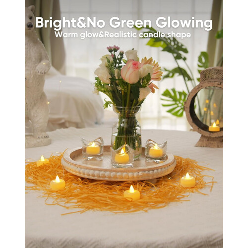 YZhouD LED tea lights flameless 12-pack 2