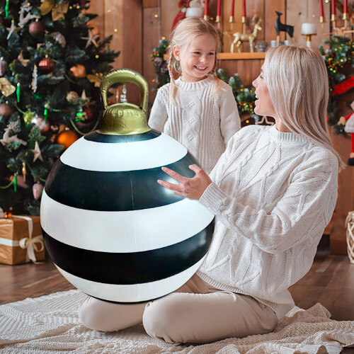 Boule gonflable de Noël d'extérieur en PVC 60 cm 1