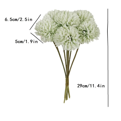 Bouquet Liathróidí Criosantamaim Saorga – 6 phíosa 2