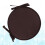 Coussin rond pour chaise de café avec sangles, 38 cm 5