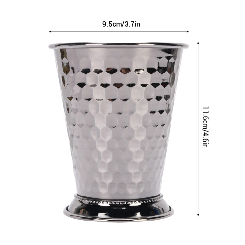 Stil 3 Mint Julep-Becher 400 ml 11,6 x 9,5 cm Silber 1