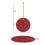 Ceramic Christmas Ornament 2.9" Round Gold String 4