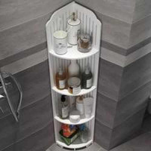 Étagère d'angle de rangement pour salle de bain - Triangle étanche 1