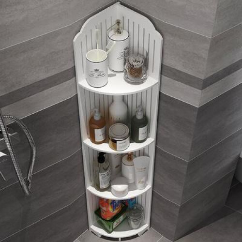 Étagère d'angle de rangement pour salle de bain - Triangle étanche 2