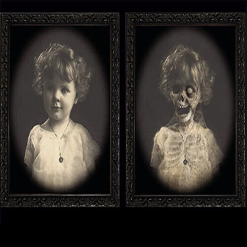 Horror Picture Frame Lenticular 3D Changing Face 1