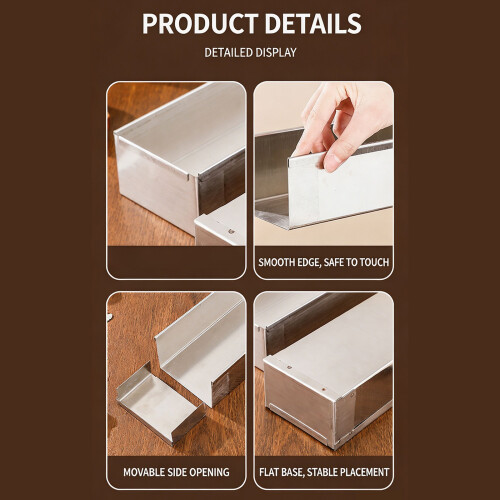Durable Rectangular Tiramisu Molds For Even Heat-30CM 1