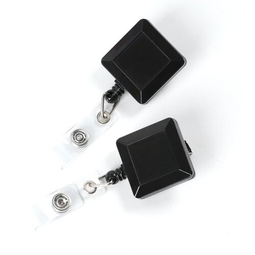 Square Badges Reel For Employee Identification Smooth-12 pieces 1