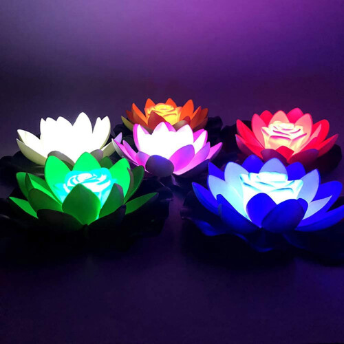 Πλωτή Λάμπα LED Viflosae Lotus για Πισίνα, Κήπο, Λίμνη 1