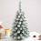 Mini Christmas Tree with LED Lights Flocked Snowy Design 4