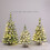 23.6 Inch White Pre-lit Flocked Christmas Tree 2