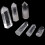 Baguette pointue en cristal de quartz clair – Obélisque hexagonal 4