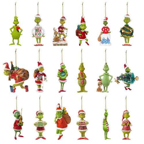 Grinch Resin Christmas Tree Pendant Ornament Black 1