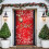 Weihnachtstürdekorationshülle 90 x 200 cm 4