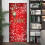Weihnachtstürdekorationshülle 90 x 200 cm 5