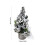 Mini Christmas Tree Ornament 20cm Silver Plastic 3