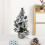 Mini Christmas Tree Ornament 20cm Silver Plastic 5