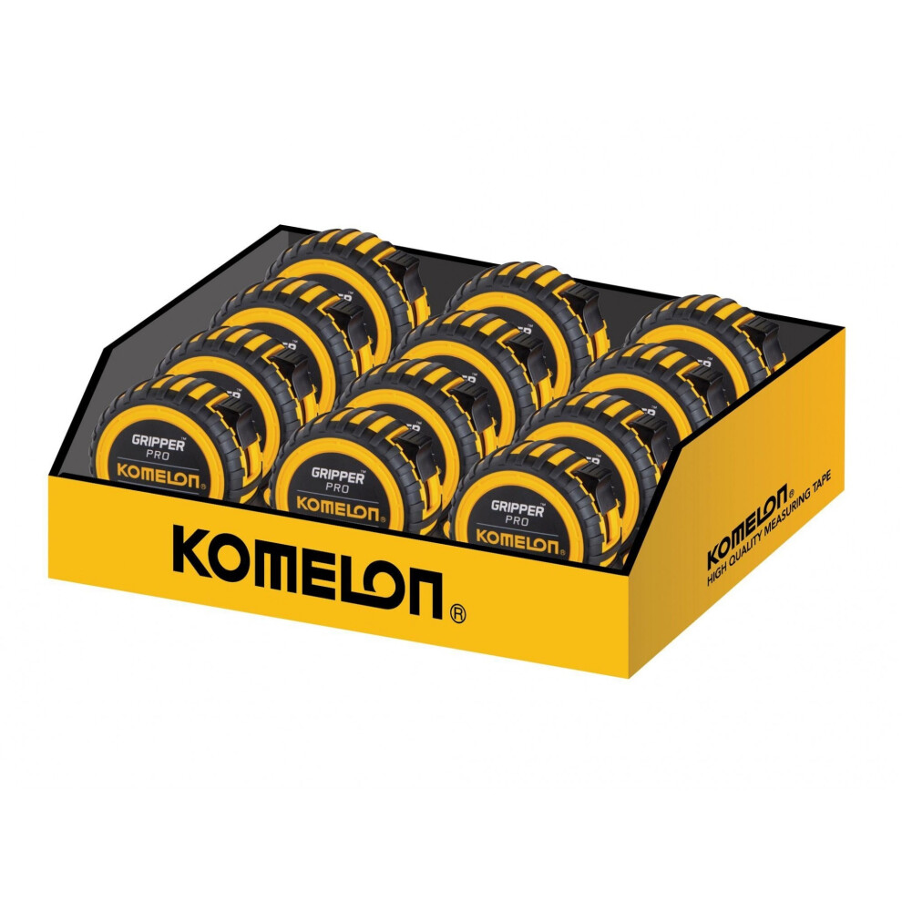 Komelon Gripper Tape 8M/26Ft (Width 25Mm) Display Of 12 5063806078296