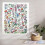 Vintage Floral Tapestry – Ανοιχτό ροζ βοτανικό τοίχο 5
