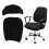 4X Corn Check Split Chair Covers Office Home Computer Chair Cover Armrest Elastic  Cover 3