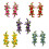 Polyester Flower Embroidery Applique For Shirts-Sky Blue 2