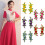 Polyester Flower Embroidery Applique For Shirts-Sky Blue 3