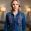 Polyester Flower Embroidery Applique Sewing on-Sky Blue 7
