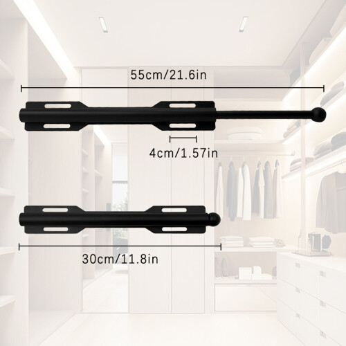 Professional Grades Expandable Clothing Rod System For Home And 2