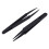 30 Pcs Black Plastic Electronic Pointy Tip Anti-Static Tweezers 3