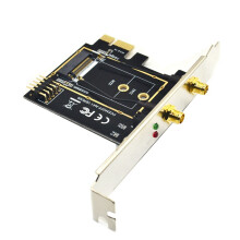 WiFi 6E Desktop Kit with M.2 Wifi Adapter M2 Ngff Key A-E to Pci Express Wifi Raiser
