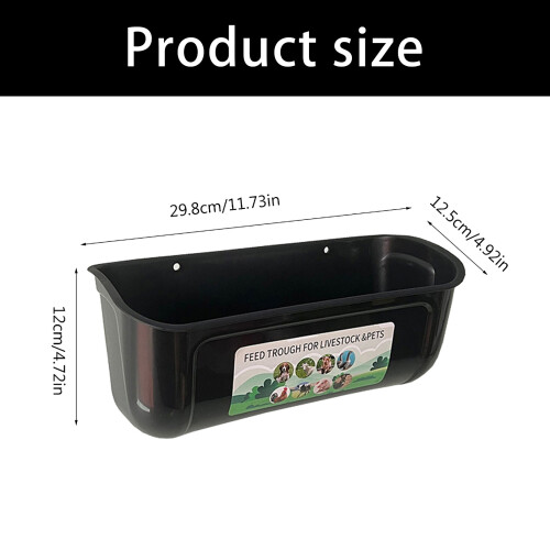 6Pcs Spacious Poultry Feeding Tray constructed From Hard ABS 2