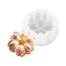 3D Peach Blossom Pastry Silicone Molds For Baking Cakes-2