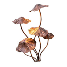 Sculptures de champignons en fer, Styles antiques, piquet de