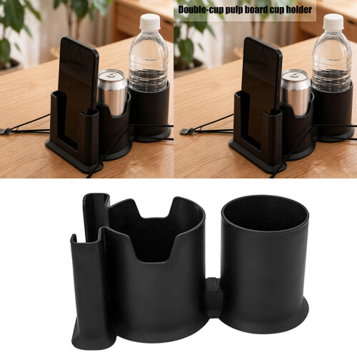 Nonslip Double Beverage Holder For Stand Up Paddle Board-Black 2