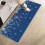 Viflosae Christmas snowflake kitchen mat non-slip blue black 4