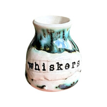 Creative Cats Whiskers Vases Small Resin-green resin vase