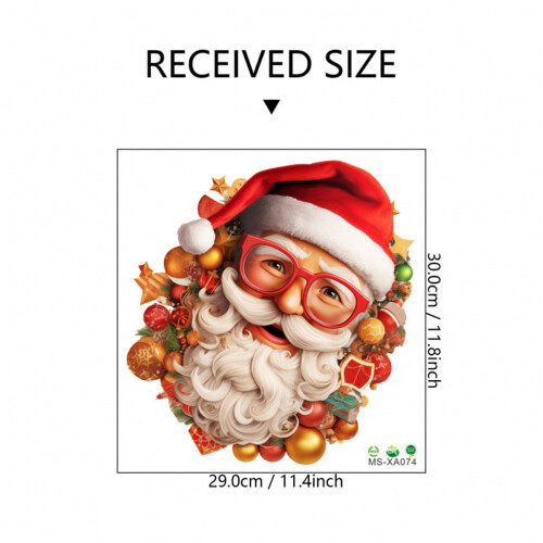 Raamstickers met kerstbalmotief (1 stuk) 2